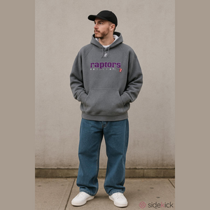 Retro 90's/Y2K Toronto Raptors Reebok Fusion Kangaroo Pouch Hoodie